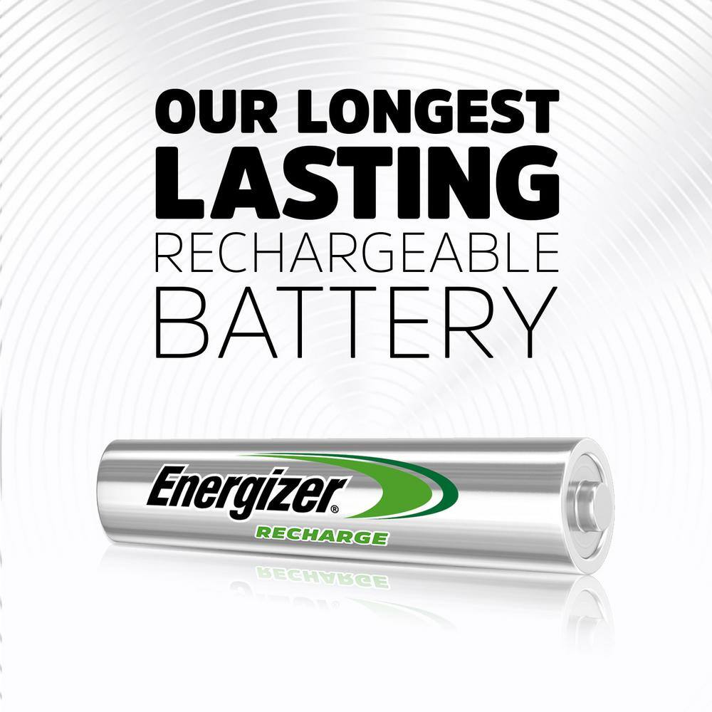 Energizer Power Plus Rechargeable AAA Batteries (4-Pack) 800 mAh Triple A Batteries NH12BP-4