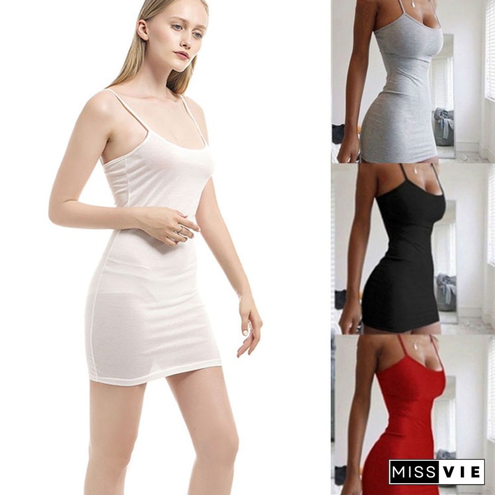 Summer Women's Hanging Neck Tight-Fitting Hip Dress