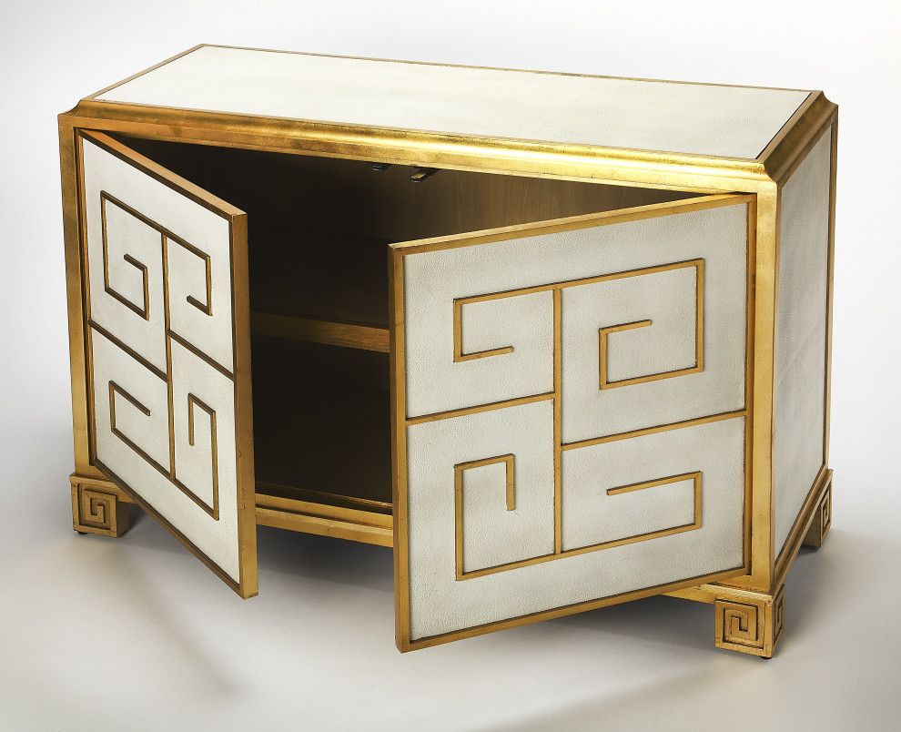 Butler Bello Leather Console Cabinet   Contemporary   Accent Chests And Cabinets   by Ella Modern  Houzz