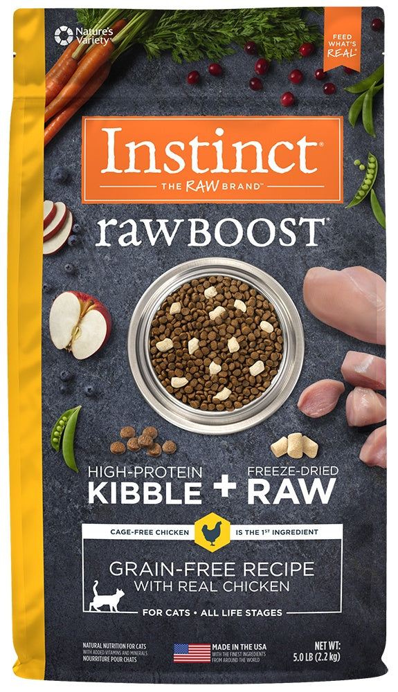 Instinct Raw Boost Grain Free Recipe with Real Chicken Natural Dry Cat