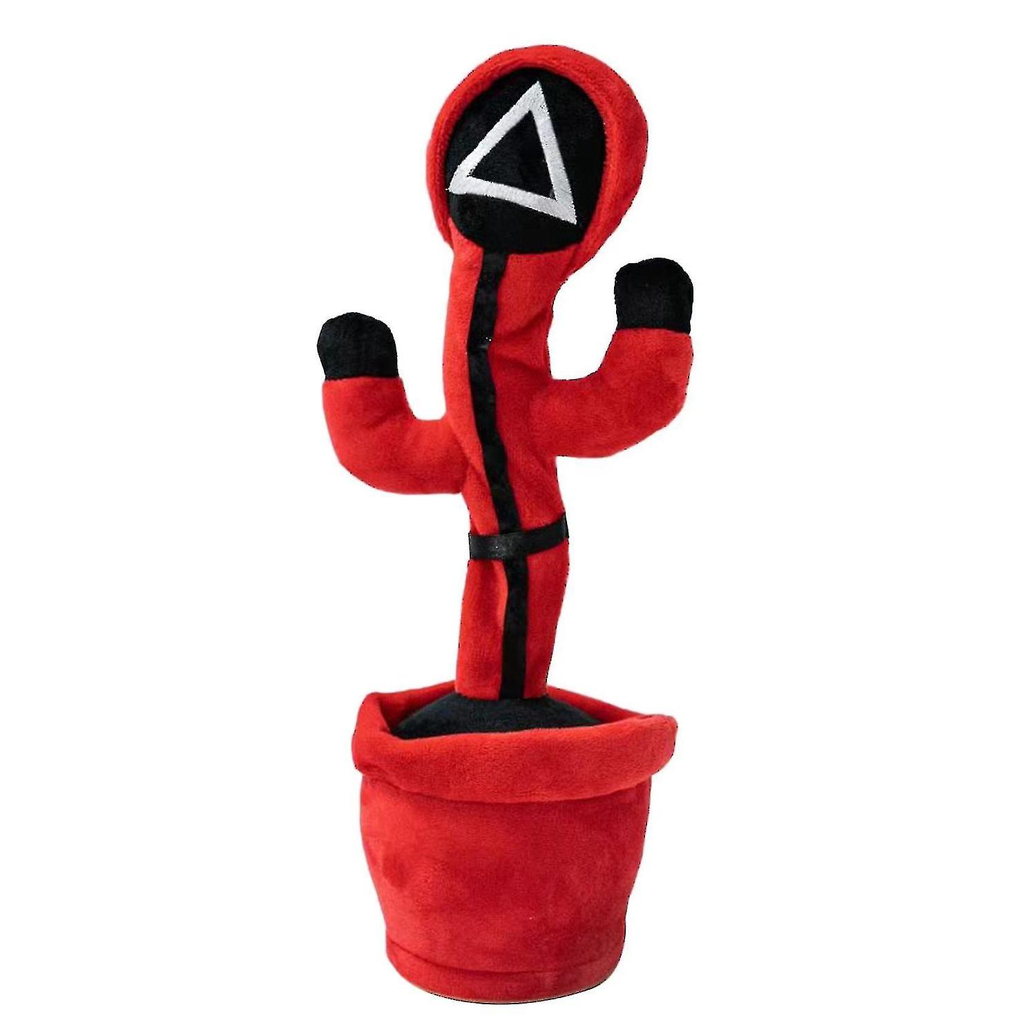 Compale Withcompale Withsquid Game Toy Doll Masked Little Red Man，squid Game Doll Triangular