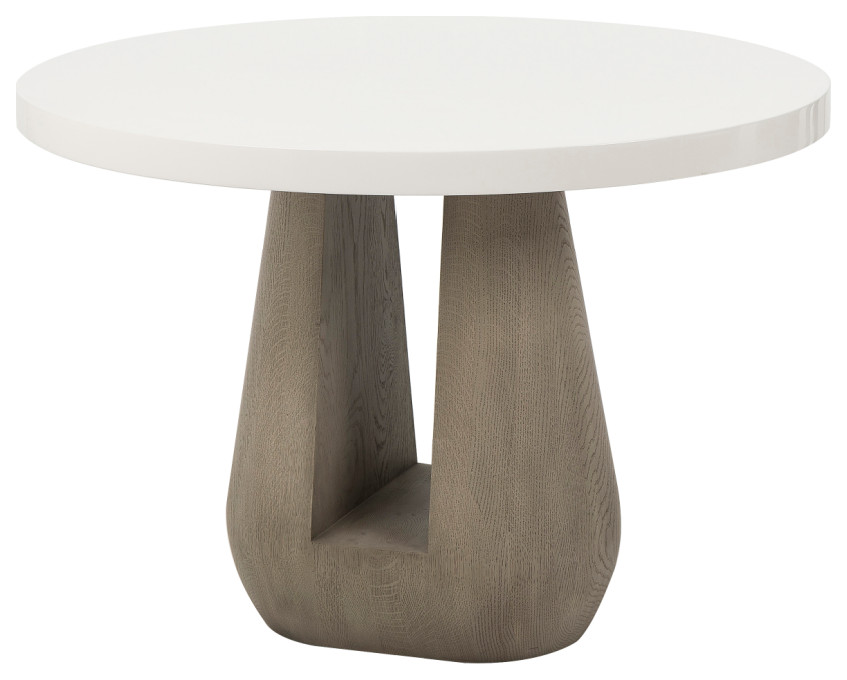 Taupe Oak Side Table  Andrew Martin Gray   Transitional   Side Tables And End Tables   by Oroa   Distinctive Furniture  Houzz