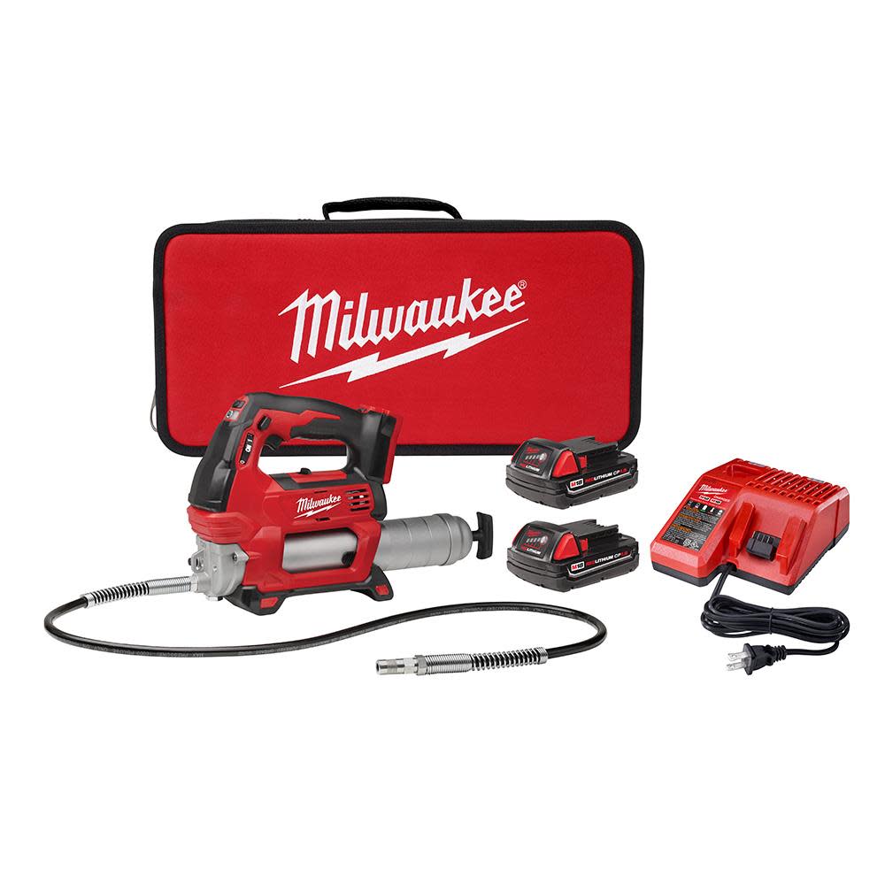 Milwaukee M18 2-Speed Grease Gun 2CT Kit 2646-22CT from Milwaukee