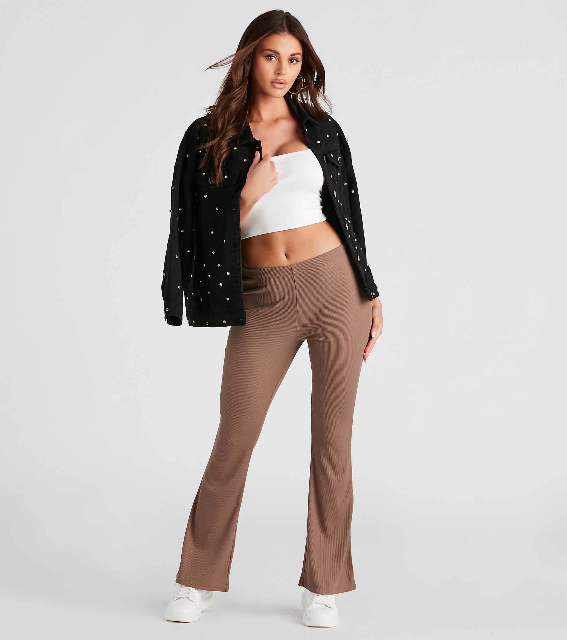 Casual Days Ribbed Knit Pants