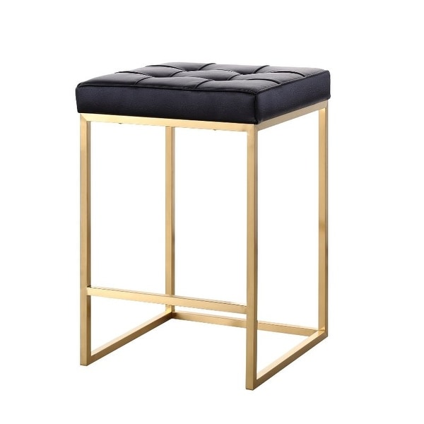 Pipe Counter Stool (set of 3)|White/Gold