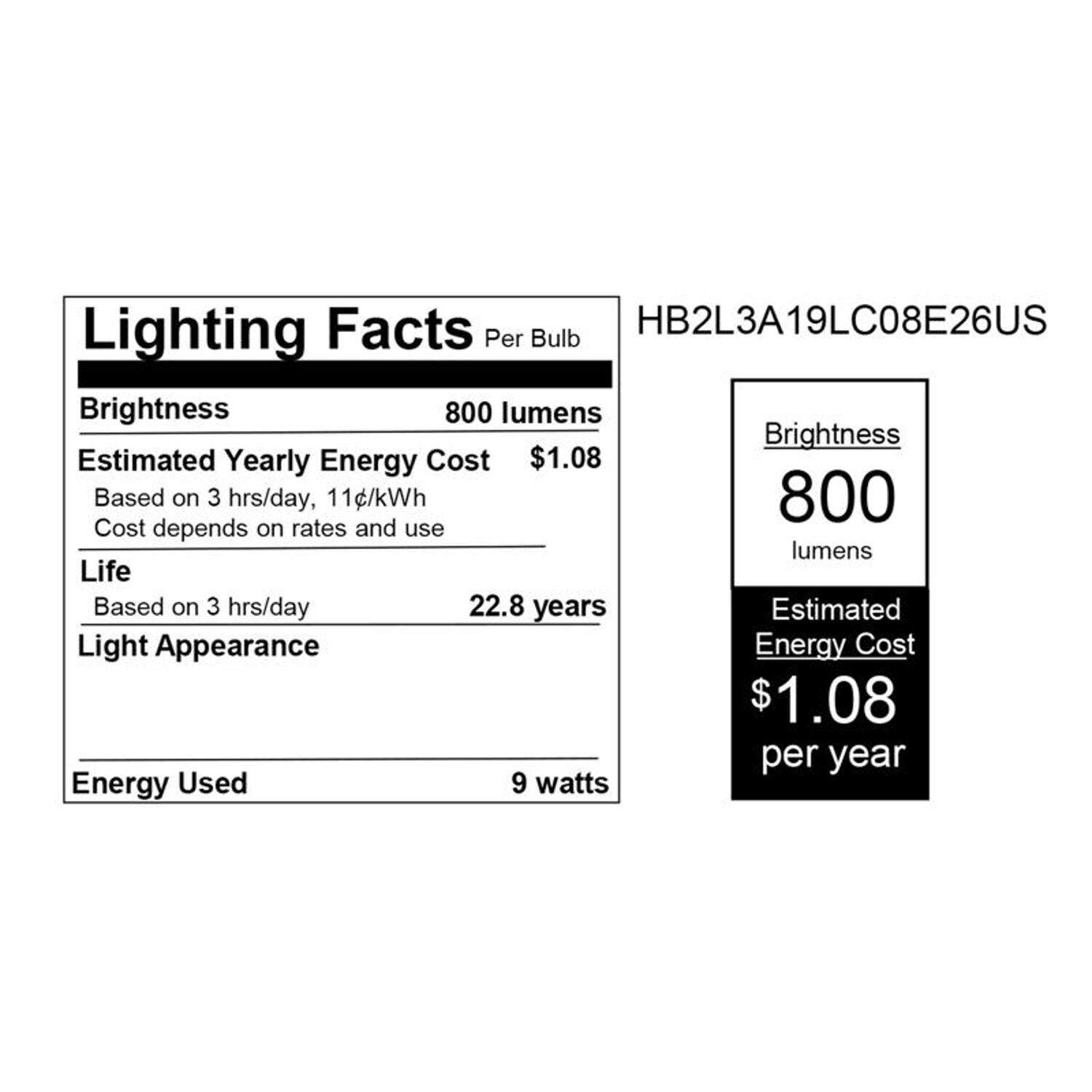 LIFX Smart Home A19 E26 (Medium) Smart-Enabled LED Bulb Color Changing 9 Watt Equivalence 2 pk