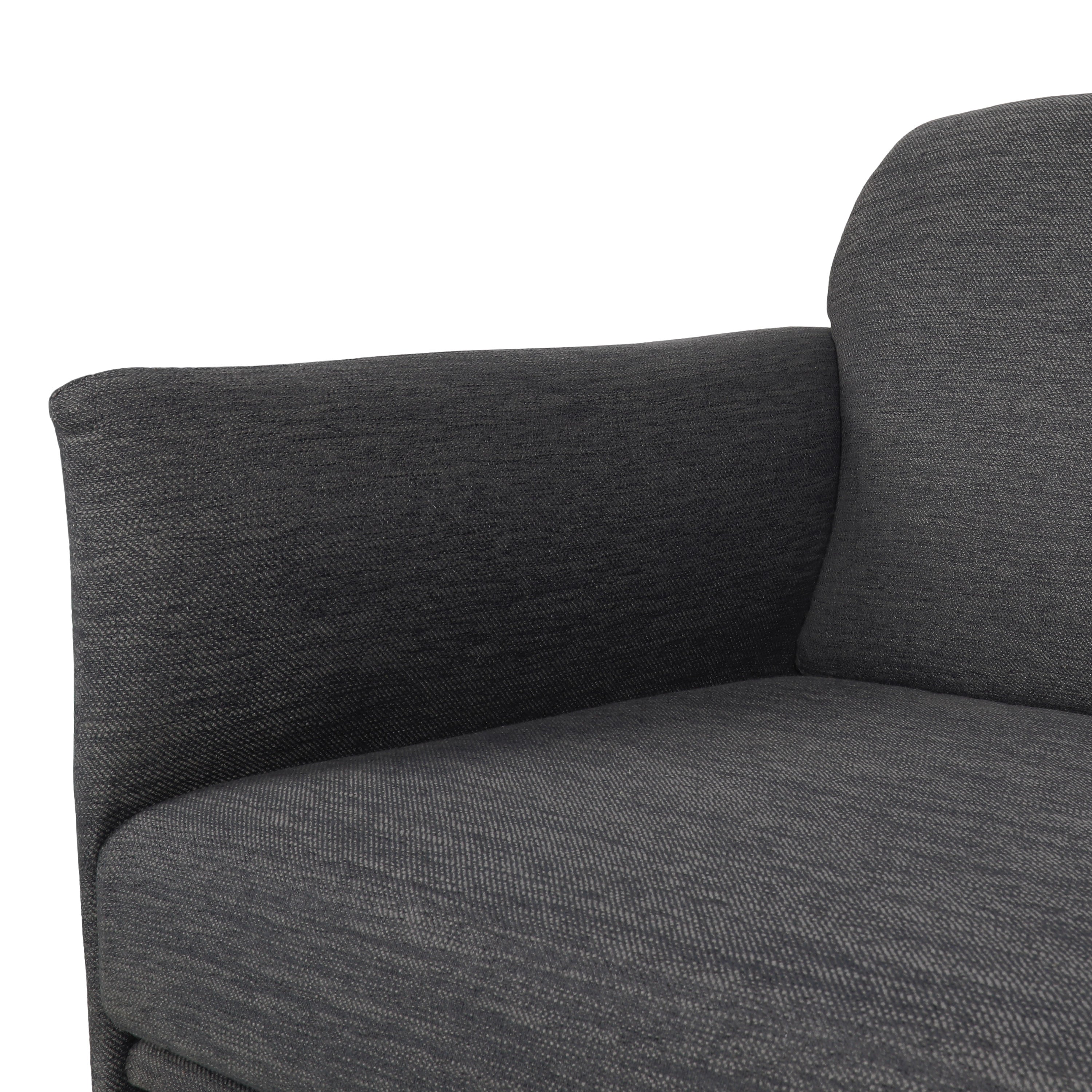 Mokena Contemporary Fabric Upholstered 3 Seater Sofa