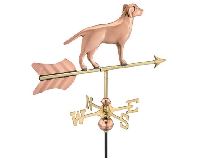 Good Directions Labrador Retriever Roof Mount Weathervane 810PR