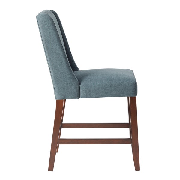 Madison Park Victor Blue Wing Counter Stool - 9