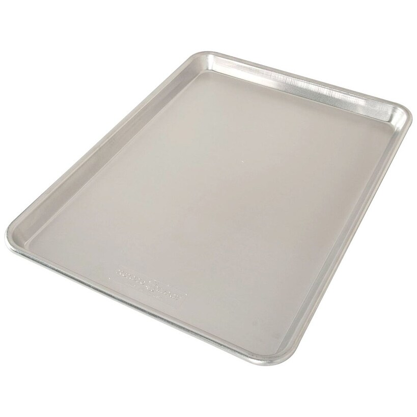 Nordic Ware Naturals Aluminum Baker’s Half Sheet Baking Pan  16.25x11.25x1 Inches   Silver