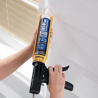 BEHR Weatherstrong 9.5 fl. oz. White InteriorExterior Window and Door Advanced Hybrid Polymer Sealant (12-Pack) BS4011CS