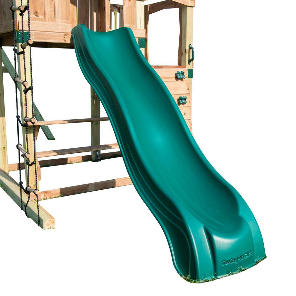 Swing-N-Slide Playsets Green Alpine Wave Slide NE 4720L