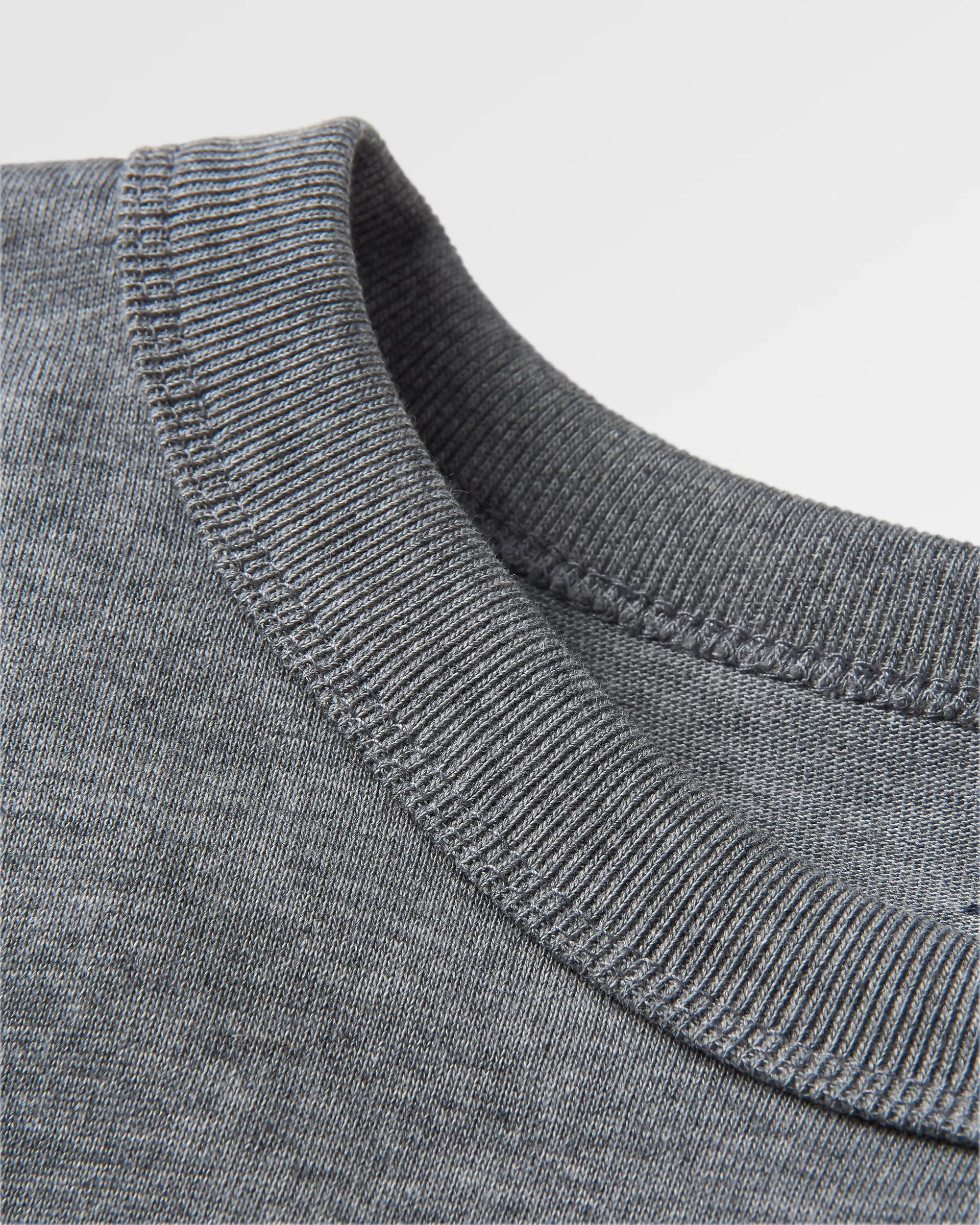 Heritage Recycled Cotton LS T-Shirt - Dark Grey Marl