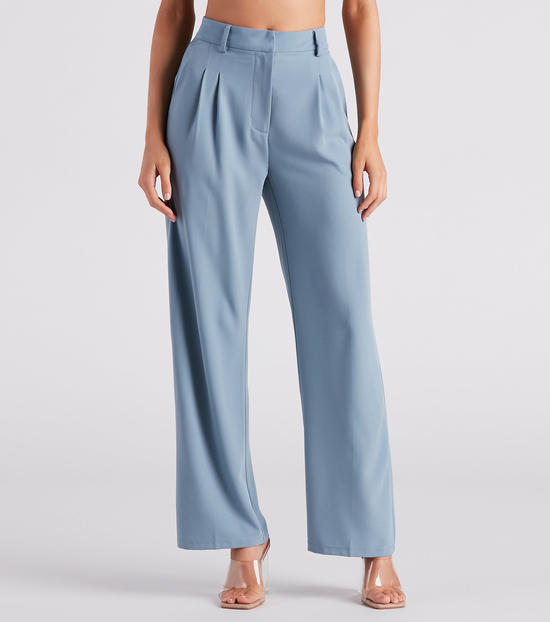 Chic Crepe Boyfriend Trouser Pants