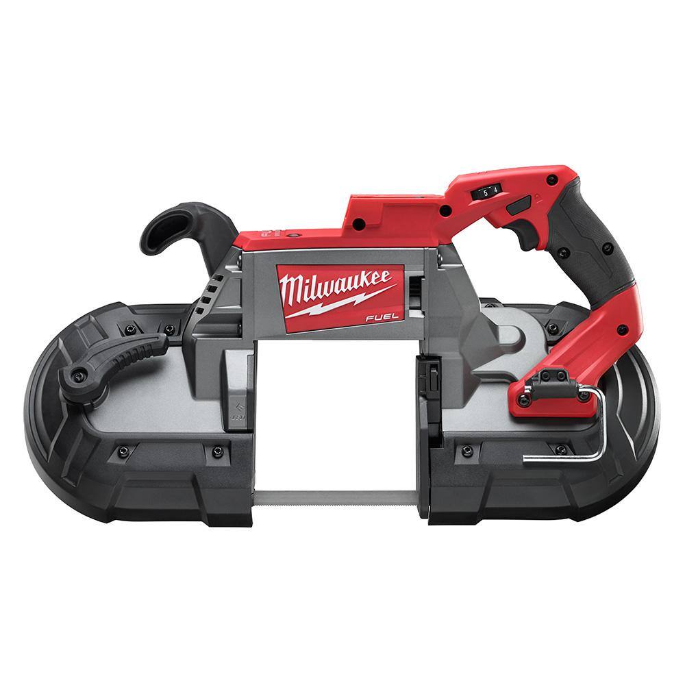 MW M18 FUEL 18V Lithium-Ion Brushless Cordless 4-12 in.5 in. Grinder with Deep Cut Bandsaw (2-Tool) 2880-22-2729-20