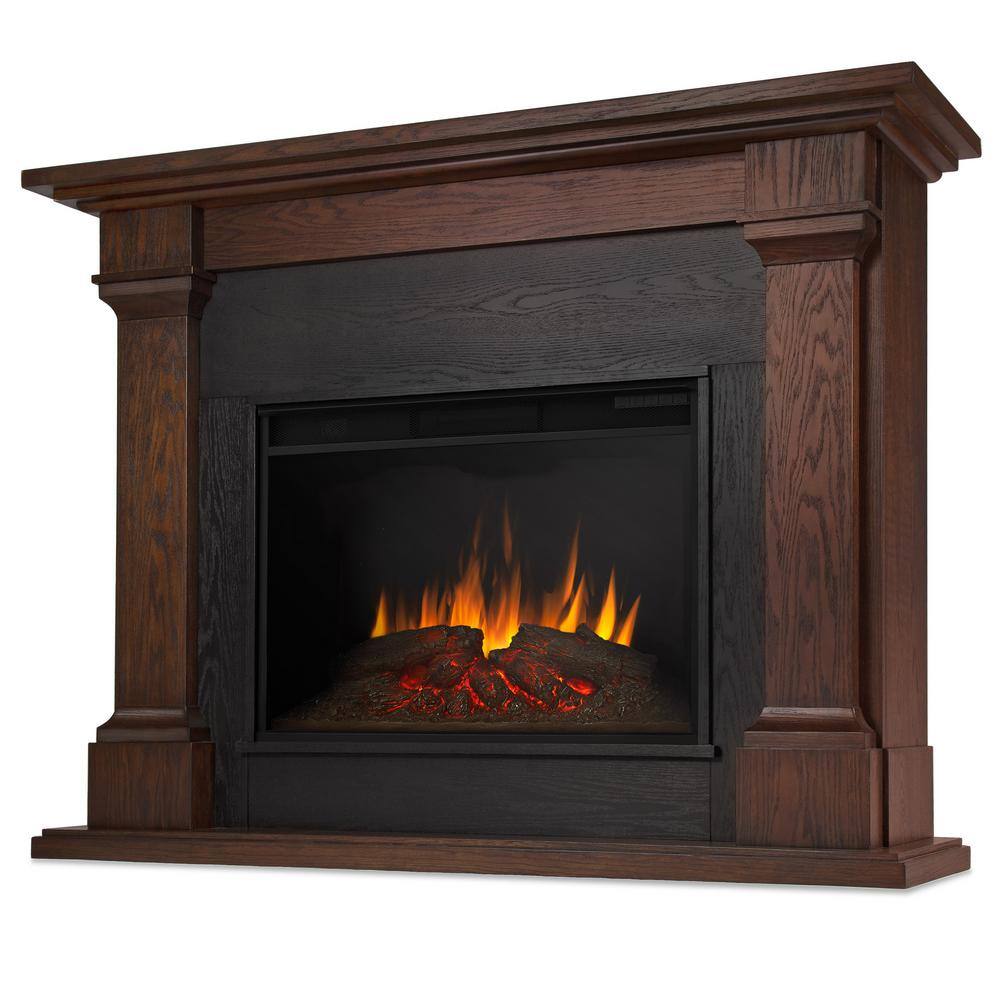 Real Flame Callaway 63 in. Grand Electric Fireplace in Chestnut Oak 8011E-CO