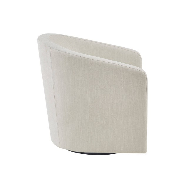 Amber Swivel Chair Ivory Martha Stewart