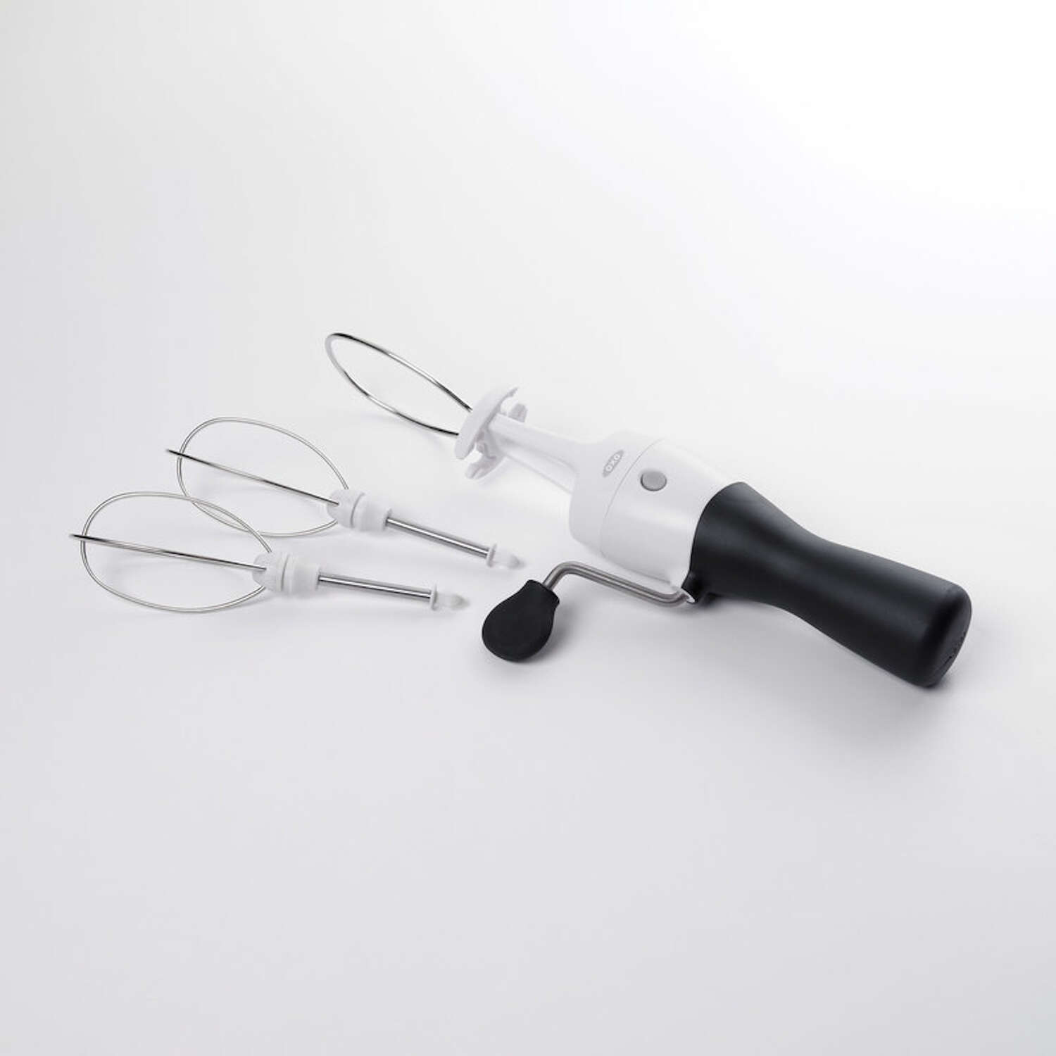 OXO Good Grips Black/White Plastic/Stainless Steel Egg Beater