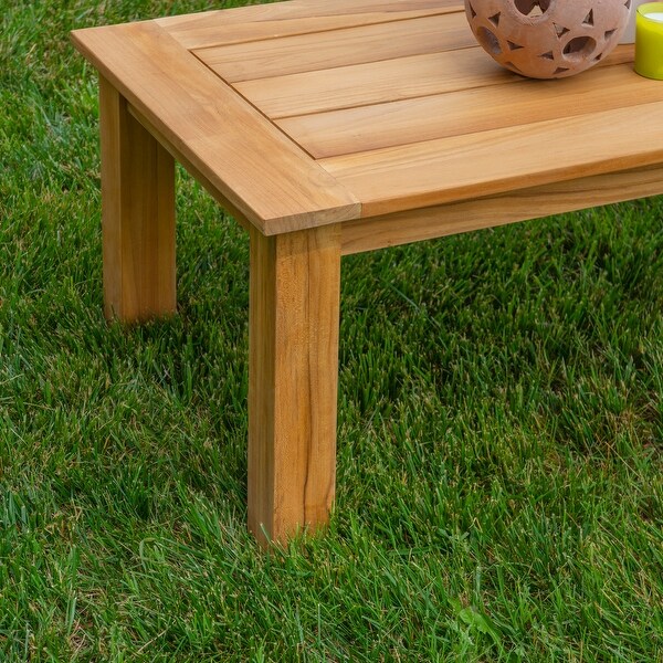 Clermont Outdoor Natural Teak Coffee Table