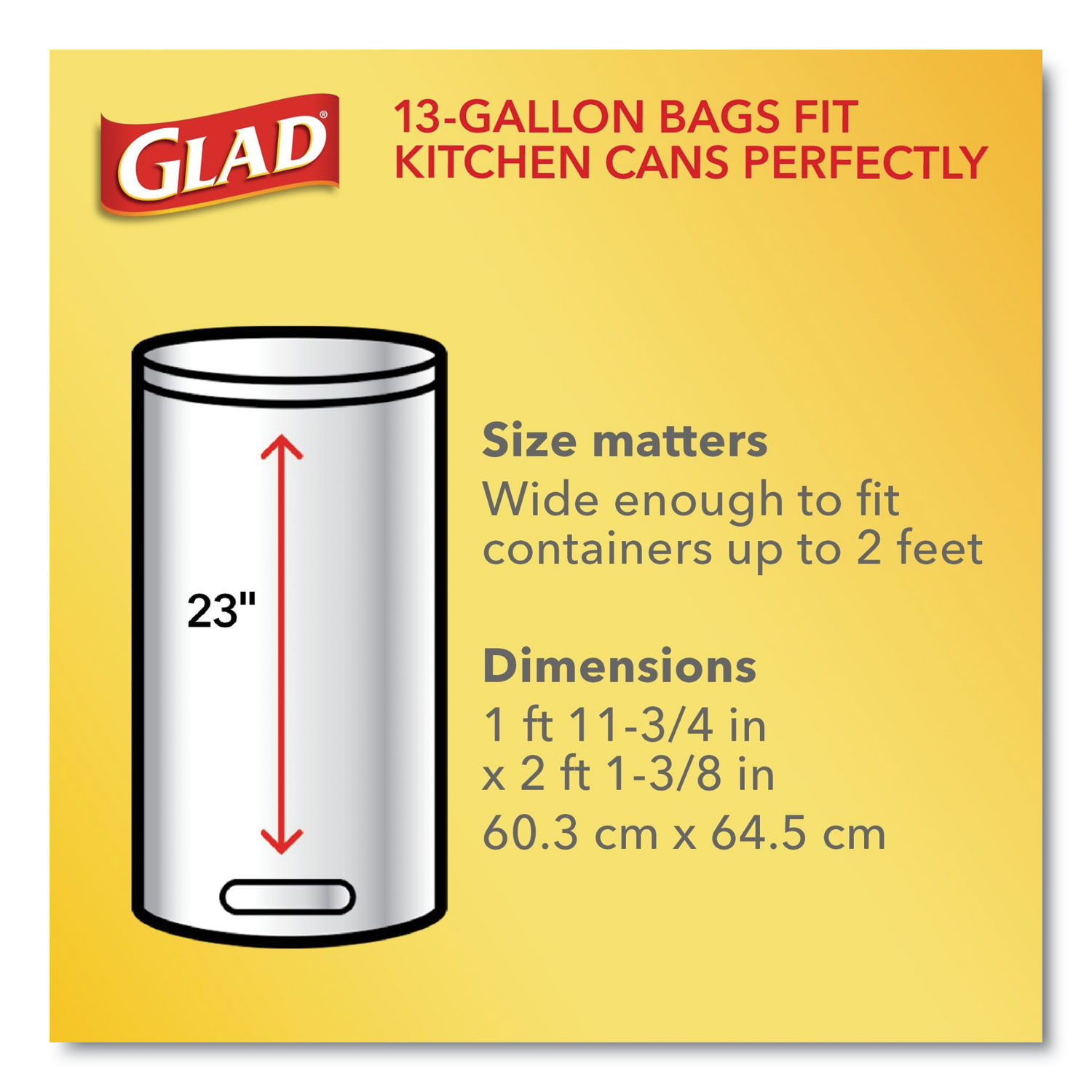 OdorShield Tall Kitchen Drawstring Bags by Gladandreg; CLO78900BX