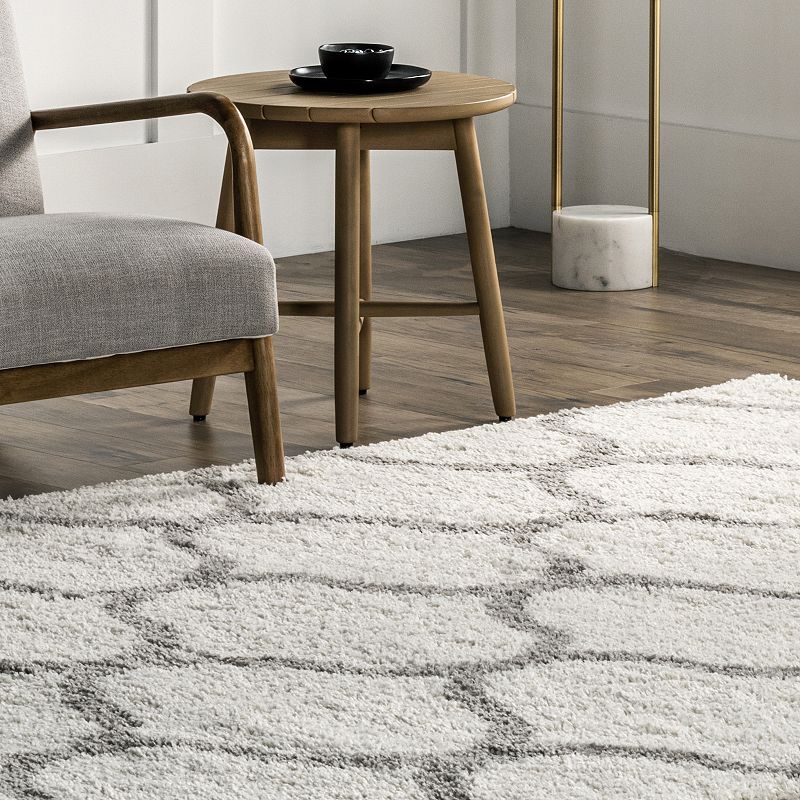 nuLoom Malika Soft and Cozy Trellis Shag Area Rug