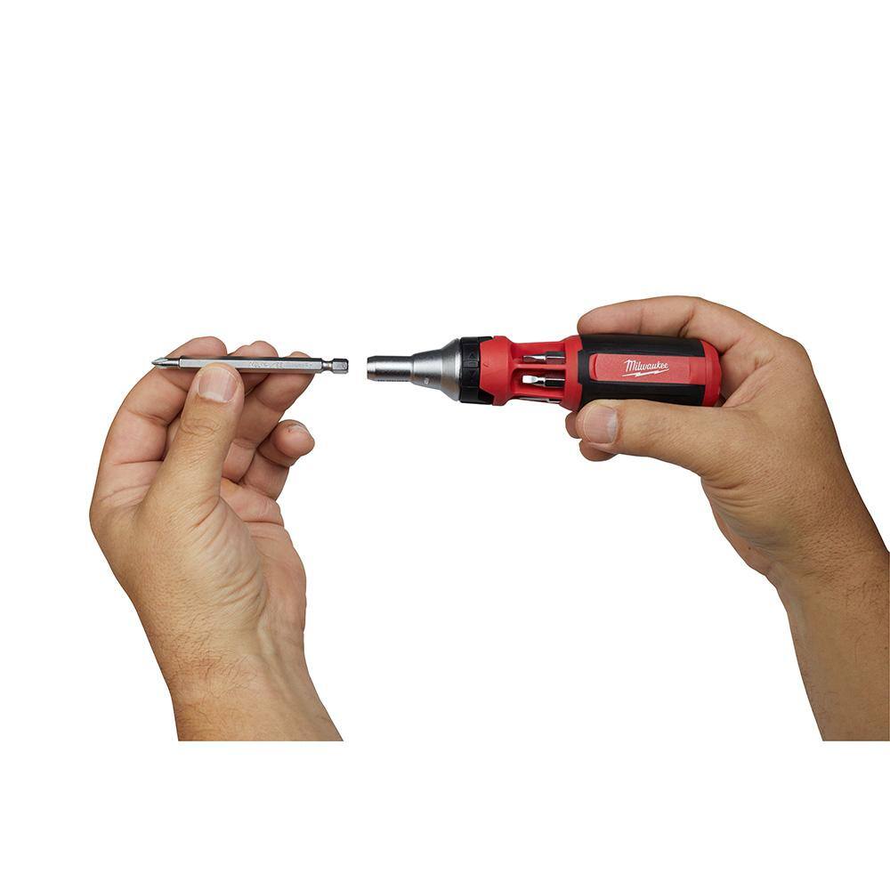 MW 9-in-1 Square Drive Ratcheting Multi-Bit Screwdriver 48-22-2322