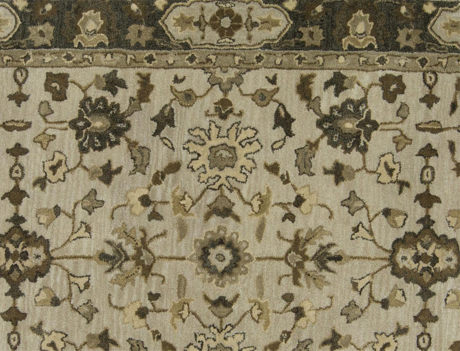 Botticino Hand Tufted Gray and Beige Rug by BD Fine