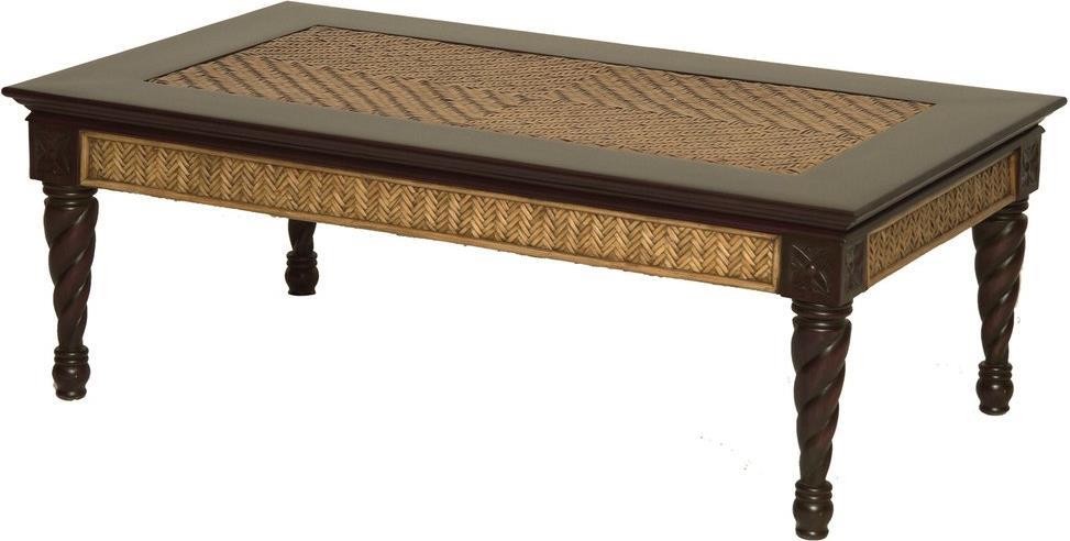 Coffee Table Cocktail PADMAS PLANTATION TRINIDAD Colonial Herringbone   Traditional   Coffee Tables   by ShopLadder  Houzz