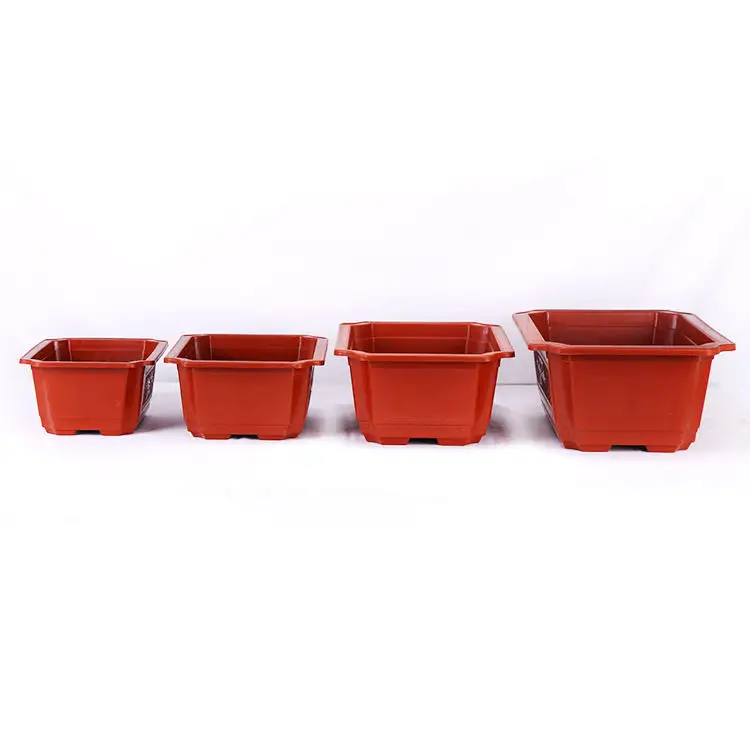 Chinese Directly Manufacture Selling Rectangular Planting Flower Pot For Indoor plants and seeds nursery