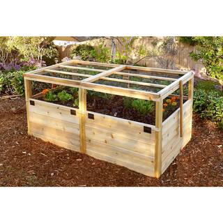 Outdoor Living Today 6 ft. x 3 ft. Garden in a Box with Trellis Lid RB63TO