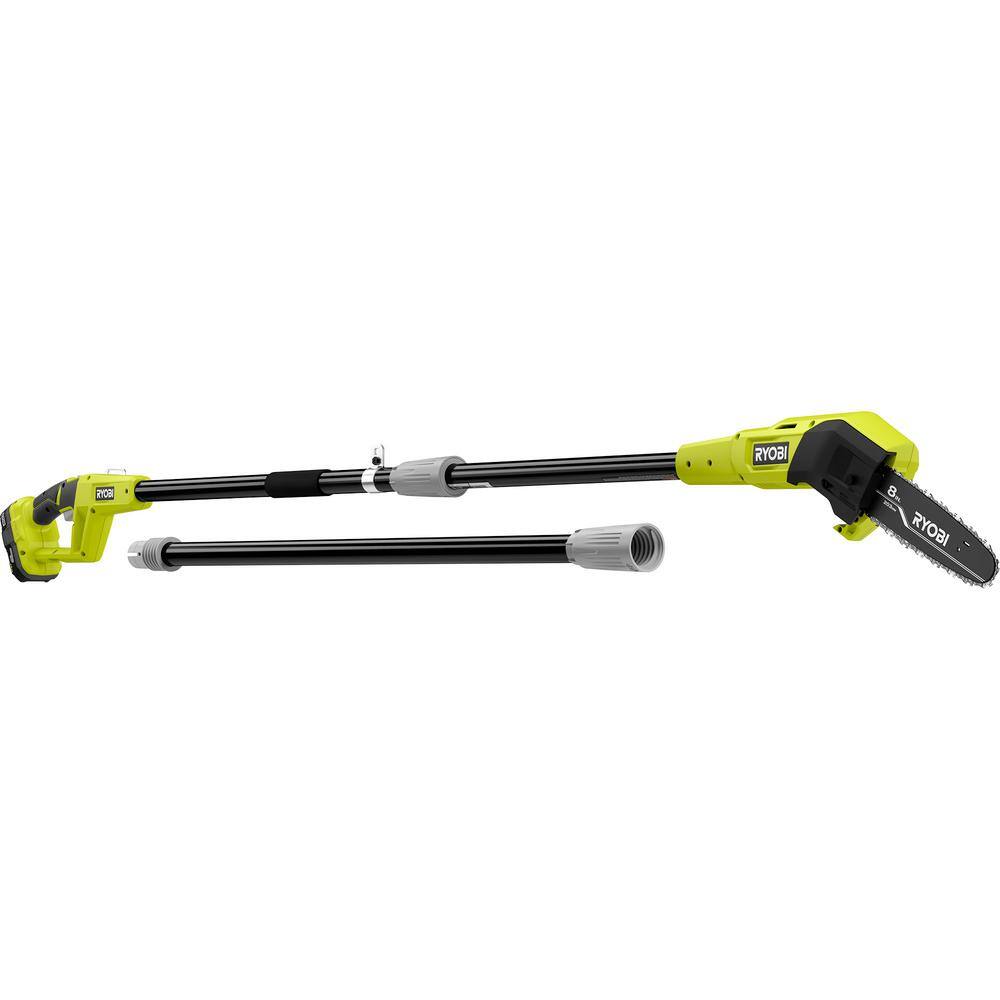 RYOBI ONE+ 18V 8 in. Cordless Oil-Free Pole Saw with 1.5 Ah Battery and Charger P2510