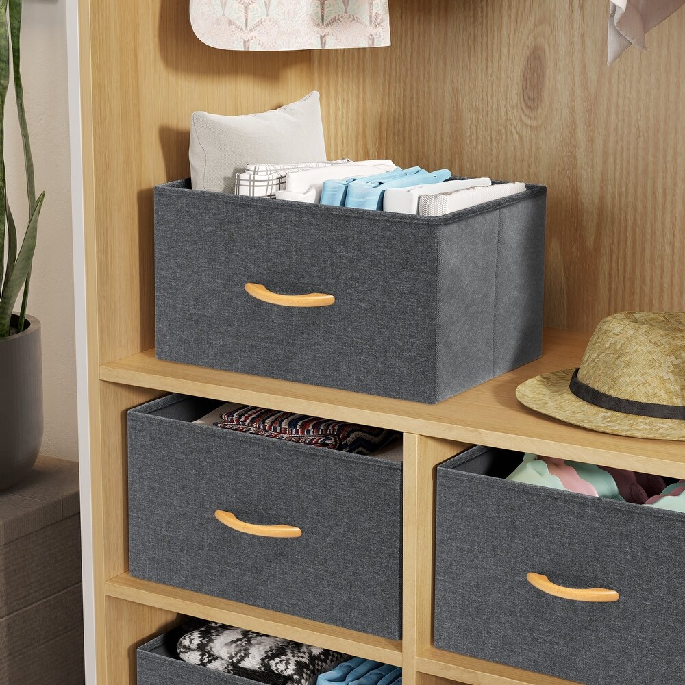 Foldable Fabric Storage Cubes  Home Organizer Set  Toy Bins  Storage Box  Drawers of Closet Dresser Chest   See Picture