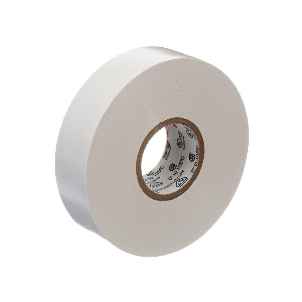 Scotch 0.75 in. x 66 ft. x 7 mil #35 Electrical Tape White 10828-DL-2W