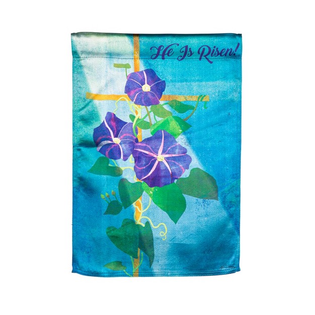 Morning Glory Easter Lustre Garden Flag