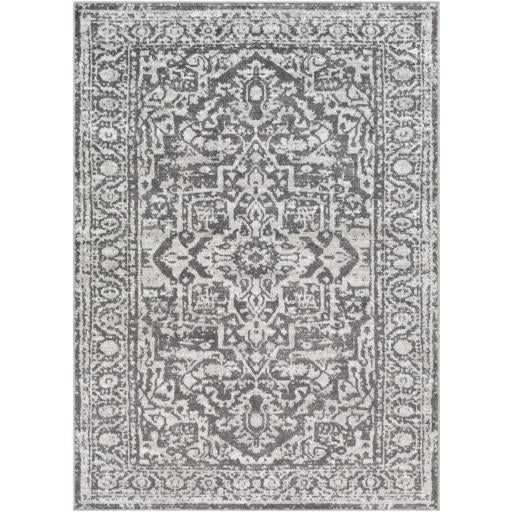 Monte Carlo Charcoal Rug in Various Sizes