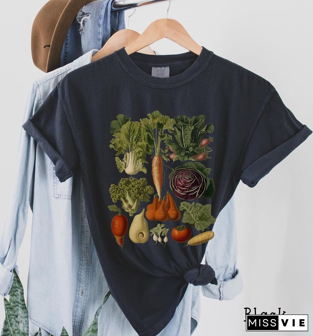 Cottagecore Vintage Vegetables T-shirt