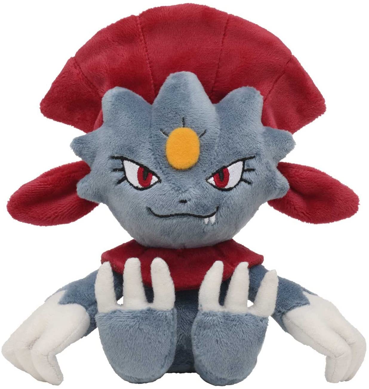 Pokemon Center: Weavile Sitting Cuties Plush， 6 Inch