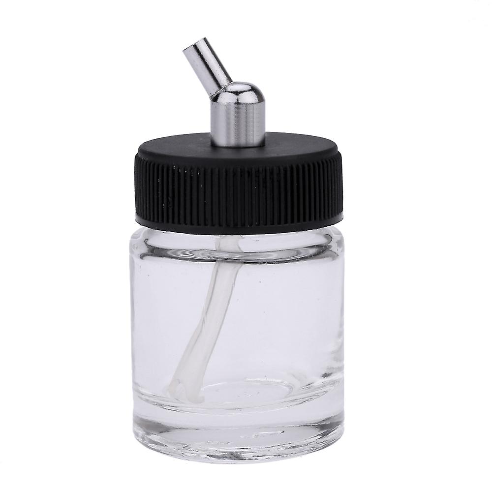 10pcs Airbrush Glass Bottles Air Brush Bottle (jars) With 30 Angle Adapter Lid Assembly Using On Airbrushes No.301485