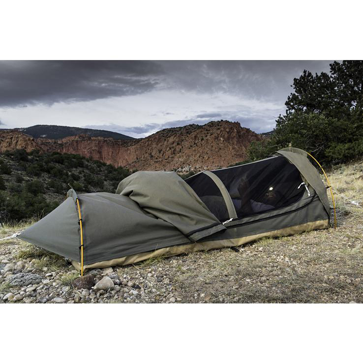 Kodiak Canvas Swag 1Person Canvas Tent  Brown