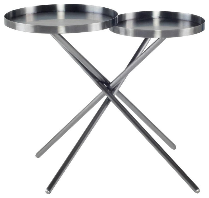 Elaine Graphite Side Table   Midcentury   Side Tables And End Tables   by Rustic Home Furniture Deco  Houzz