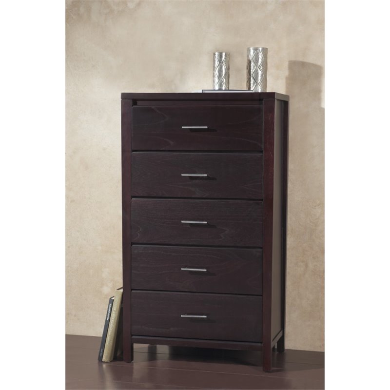 Modus Furniture International Nevis 5-Drawer Chest, Espresso