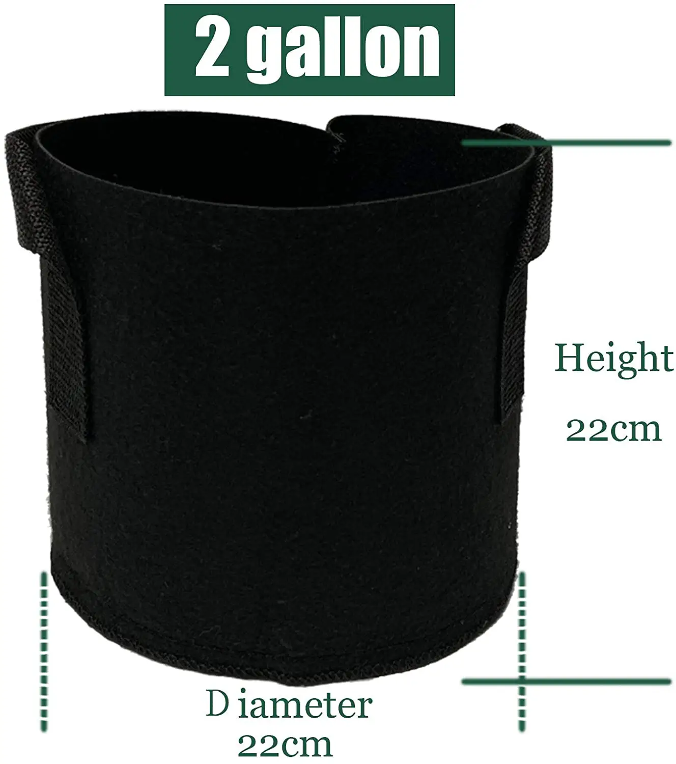 Garden Supplies Eco friendly Breathable Plant Bag Felt Hydroponic Grow Bags