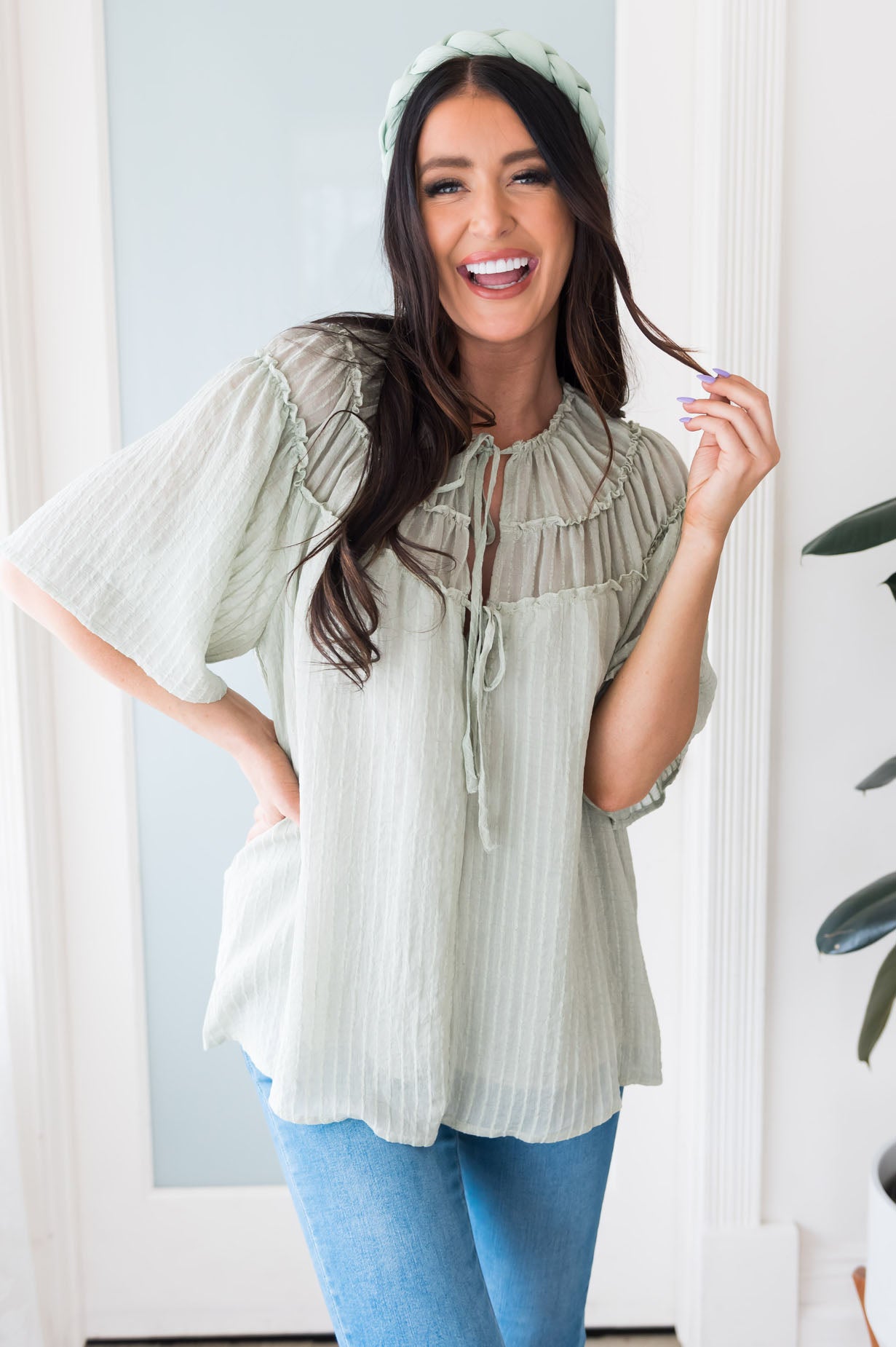 Ready For Fun Modest Blouse