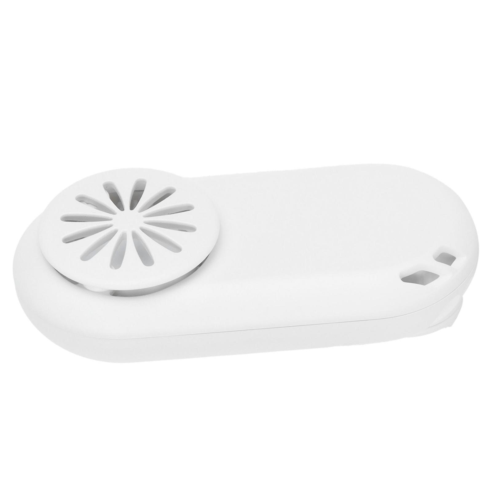 Mini USB Portable Fan Hand Free Cooler Silent Clip‑on Mouth‑Muffle Fans for Home Office Travel Outdoor Activities Summer Gift White