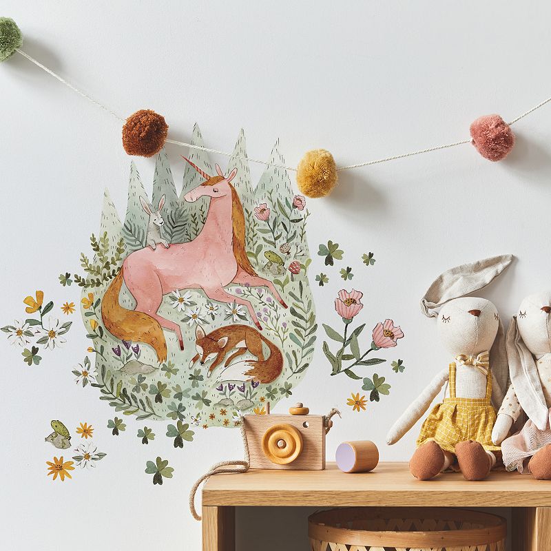 RoomMates Magic Unicorn Fox Giant Wall Decal