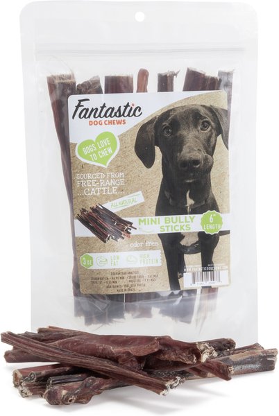 Fantastic Dog Chews Mini Bully Sticks Grain-Free Dog Treats