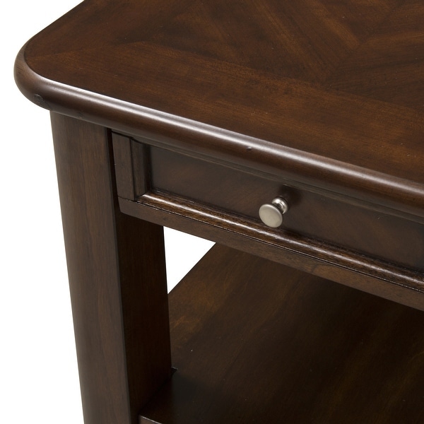 Wallace Dark Toffee Chair Side Table