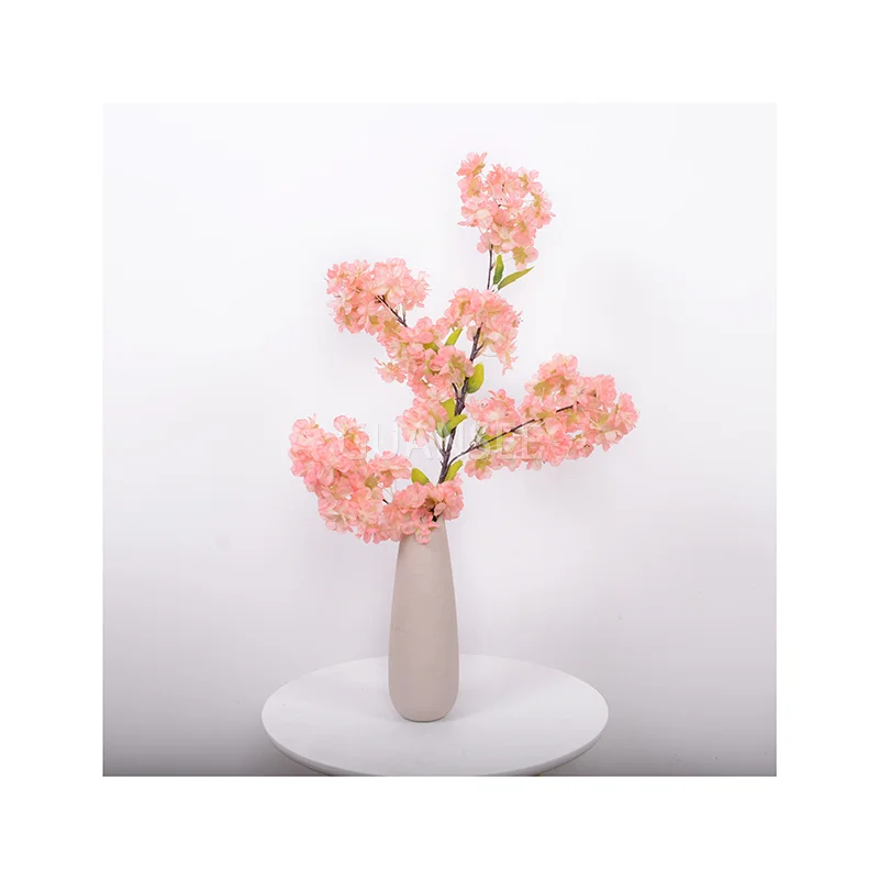 Indoor decoration flower branch white pink wedding centerpieces artificial flower artificial cherry blossom tree branches