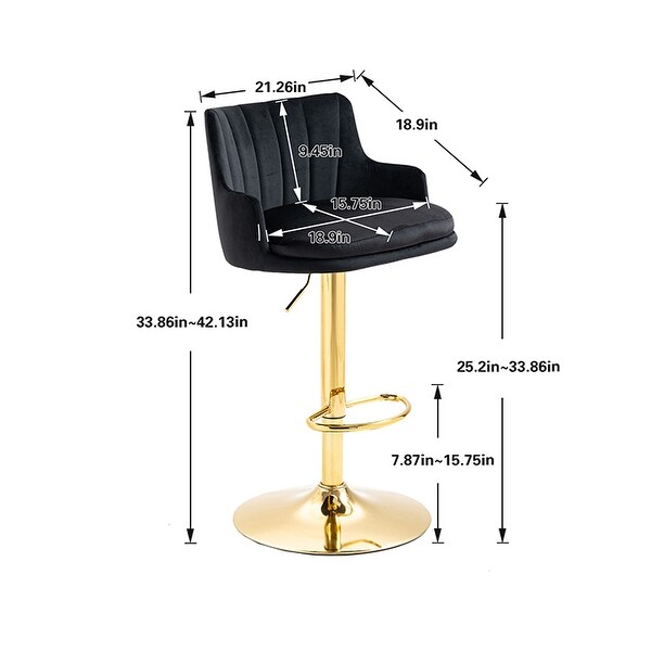 Retro Counter Height Barstools with Ergonomic-Designed Backrest and Footrest