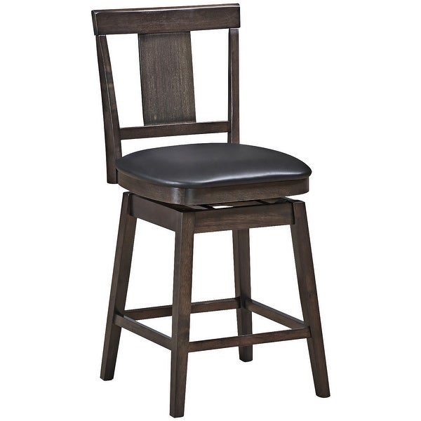 Classic Wooden Bar Stools Swivel Counter Height Bar Stool